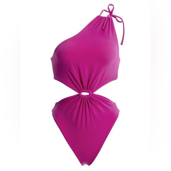 Agua Bendita Bloom Suki Solid One Piece Swimsuit Size L - Picture 14 of 15